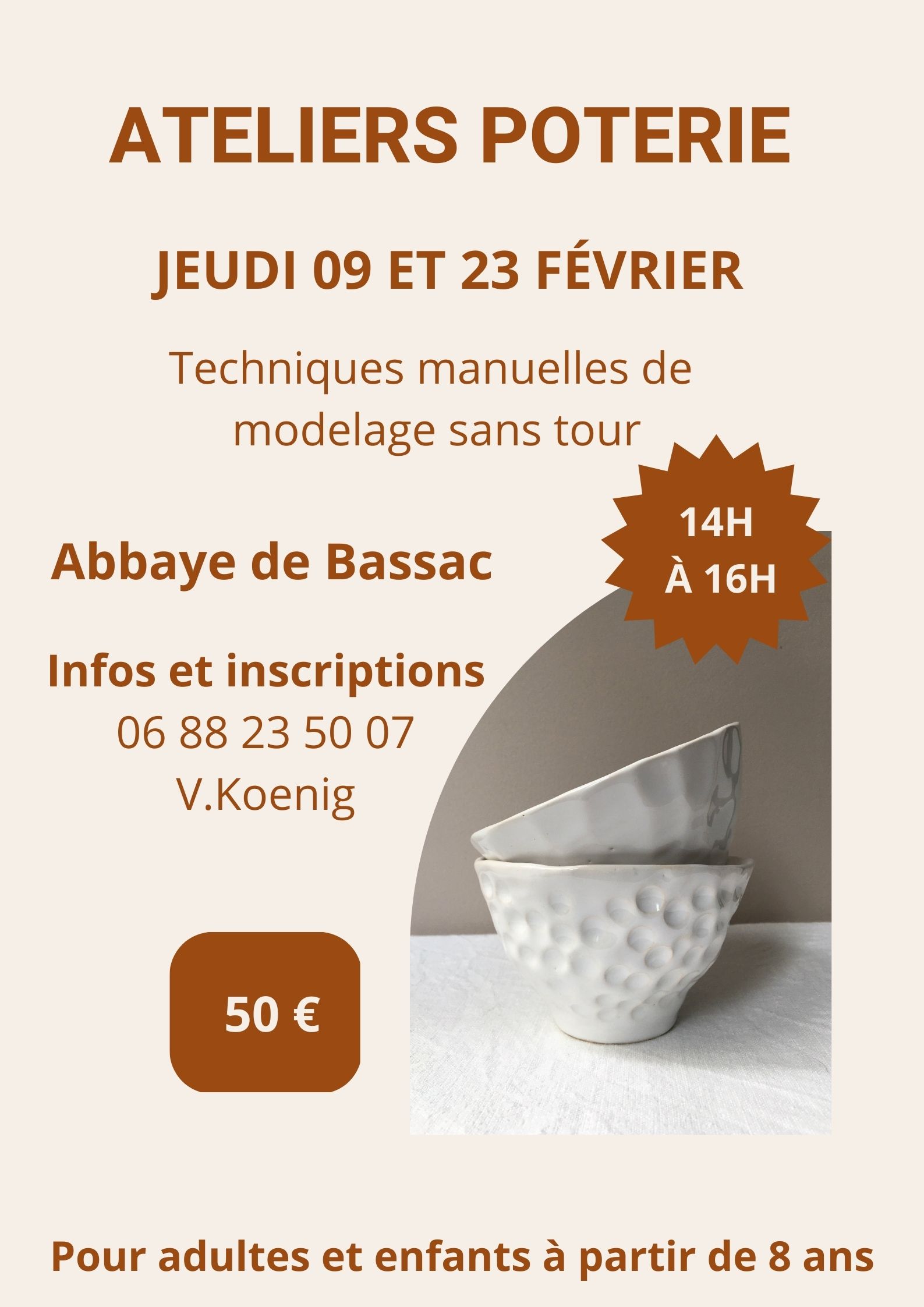 Atelier poterie 2023 BASSAC