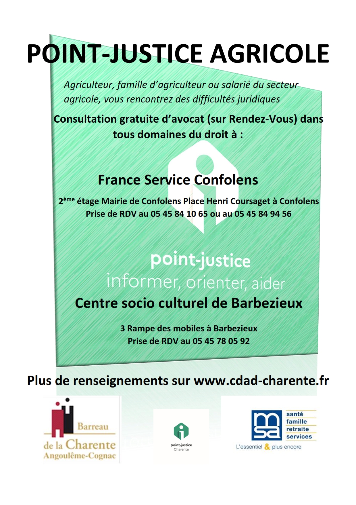 Affiche Point Justice Agricole